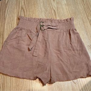 NWT Umgee high waist linen shorts‎ small